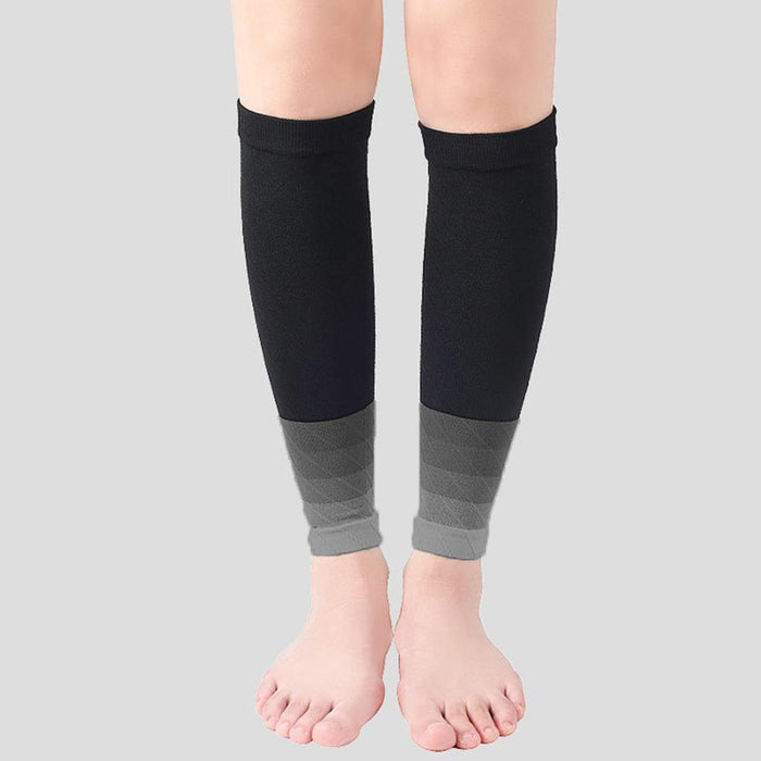 Crofta 1Pair Calf Compression Socks for Men Women Hikers Running Gym  Gradient Gray