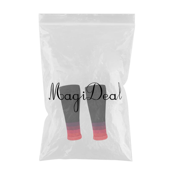 Crofta 1Pair Calf Compression Socks for Men Women Hikers Running Gym  Gradient Red