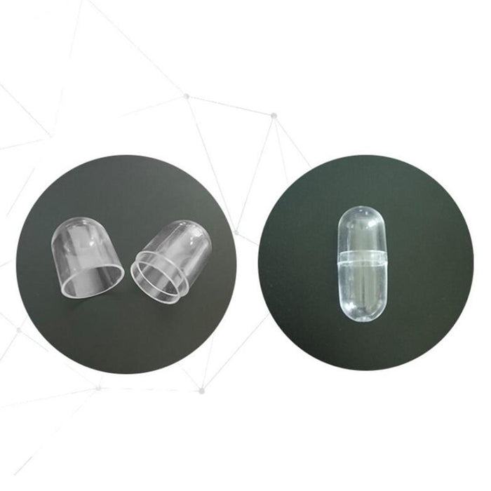 Crofta 100x Mini Empty Clear Capsule for Lipstick Cosmetic DIY Containers Large