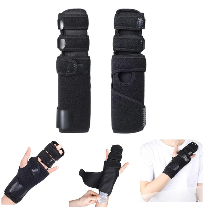 Crofta Wrist Brace Arm Compression Finger Splint for Men Women for Arthritis  Left