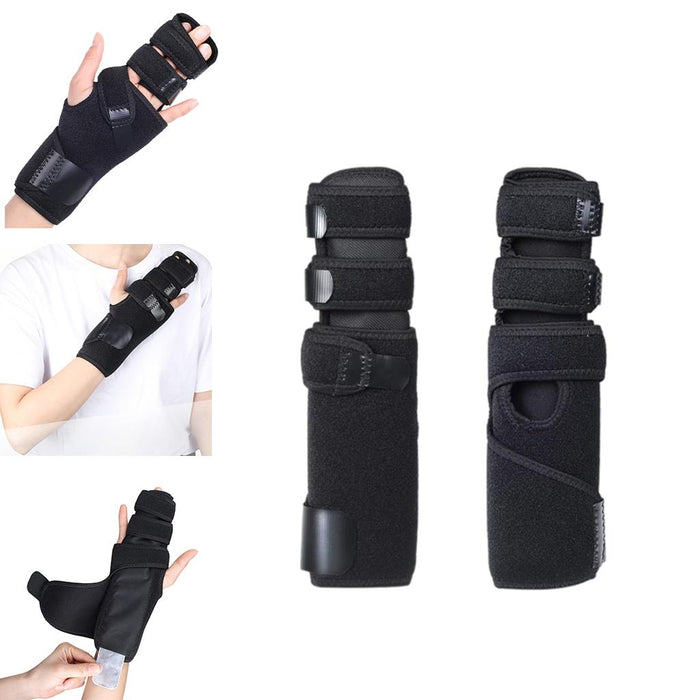 Crofta Wrist Brace Arm Compression Finger Splint for Men Women for Arthritis  Left