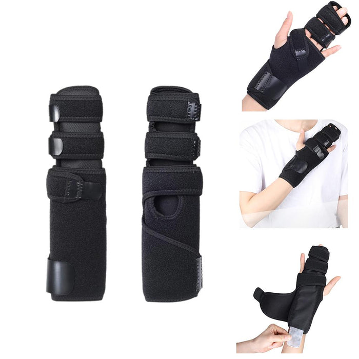 Crofta Wrist Brace Arm Compression Finger Splint for Men Women for Arthritis  Left