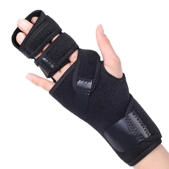 Crofta Wrist Brace Arm Compression Finger Splint for Men Women for Arthritis  Left