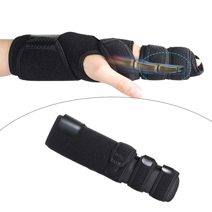 Crofta Wrist Brace Arm Compression Finger Splint for Men Women for Arthritis  Left