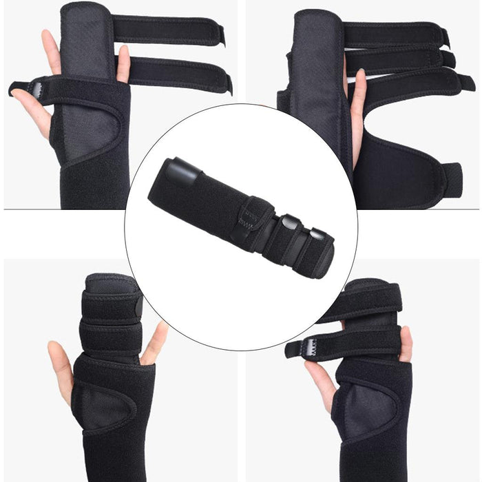 Crofta Wrist Brace Arm Compression Finger Splint for Men Women for Arthritis  Left