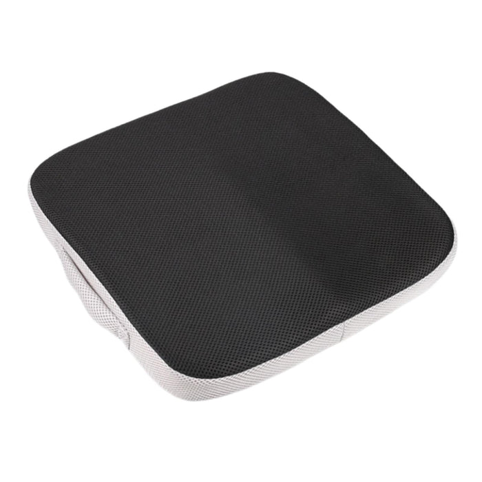 Crofta Memory Foam Seat Cushion Non-Slip for Car Seat Most Chairs Black Grey Mesh