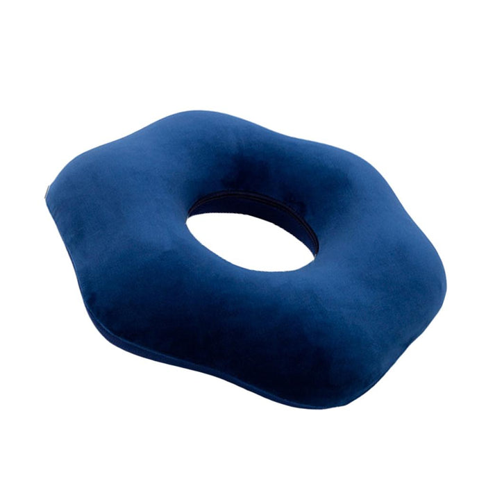 Crofta Donut Pillow Cushion Breathable Orthopedic Pregnancy Chair Pillow Dark blue