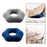 Crofta Donut Pillow Cushion Breathable Orthopedic Pregnancy Chair Pillow Dark blue