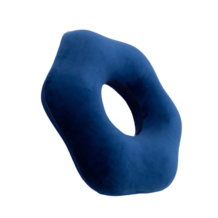 Crofta Donut Pillow Cushion Breathable Orthopedic Pregnancy Chair Pillow Dark blue