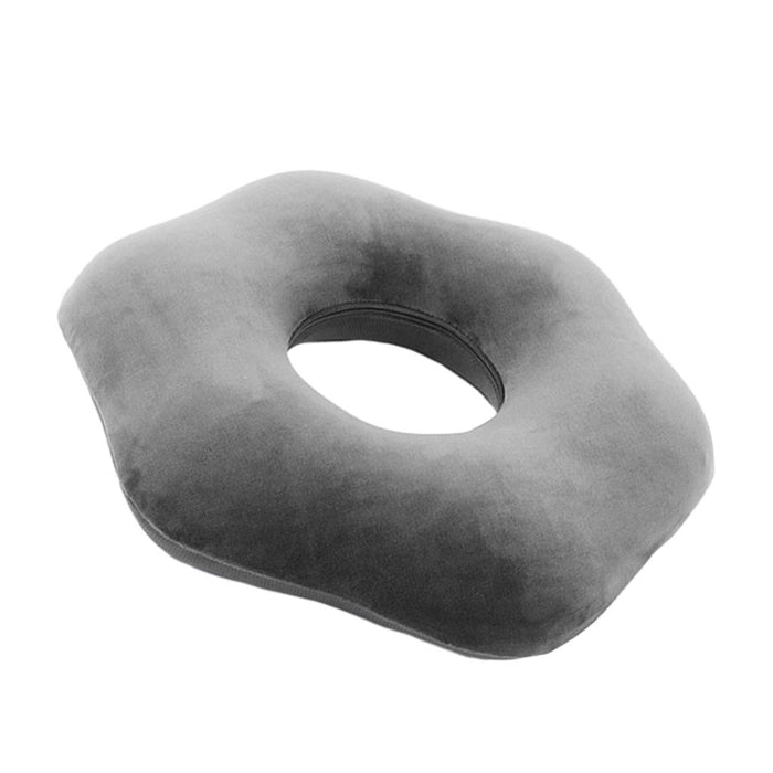 Crofta Donut Pillow Cushion Breathable Orthopedic Pregnancy Chair Pillow Grey