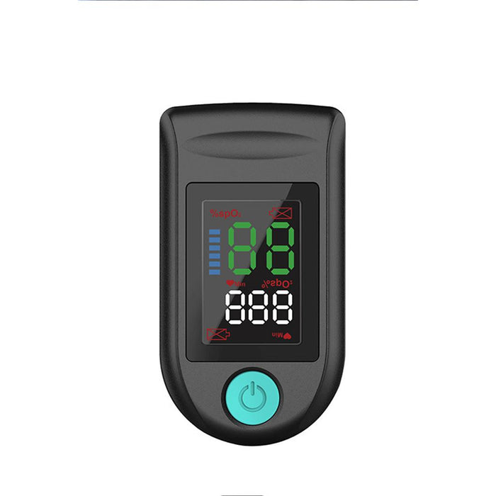 Crofta 1x Fingertip Pulse Oximeter Fast Spo2 Reading OLED Spo2 PR Meter for Gift Black