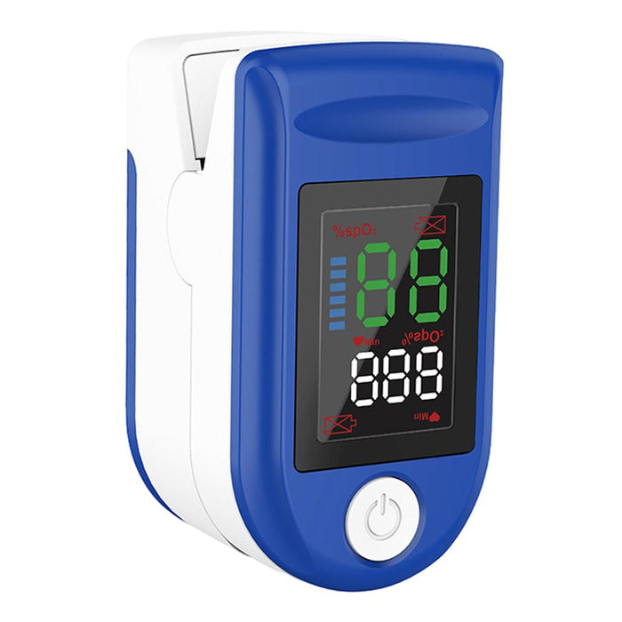 Crofta 1x Fingertip Pulse Oximeter Fast Spo2 Reading OLED Spo2 PR Meter for Gift Blue