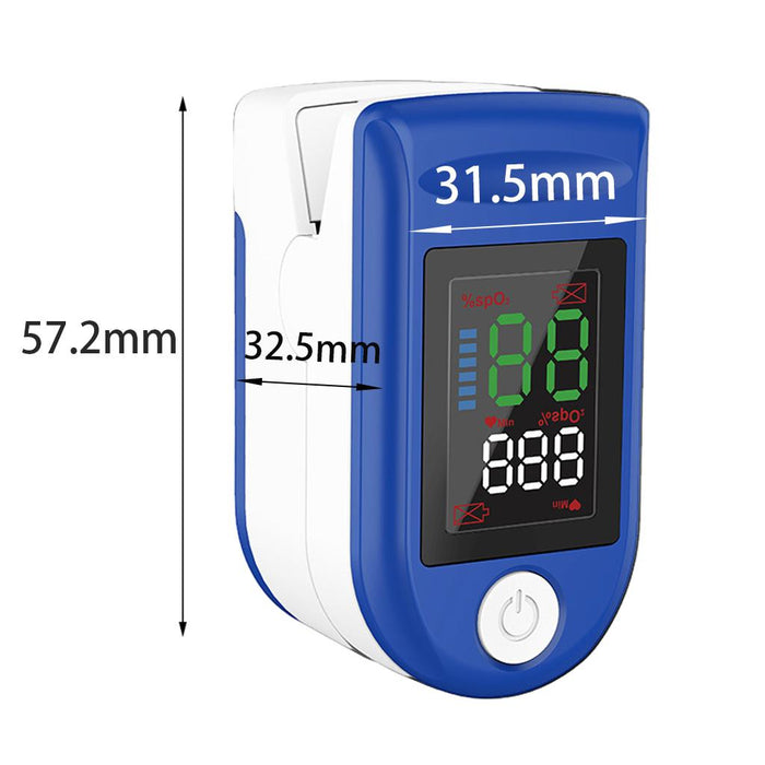 Crofta 1x Fingertip Pulse Oximeter Fast Spo2 Reading OLED Spo2 PR Meter for Gift Blue