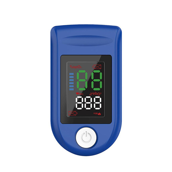 Crofta 1x Fingertip Pulse Oximeter Fast Spo2 Reading OLED Spo2 PR Meter for Gift Blue