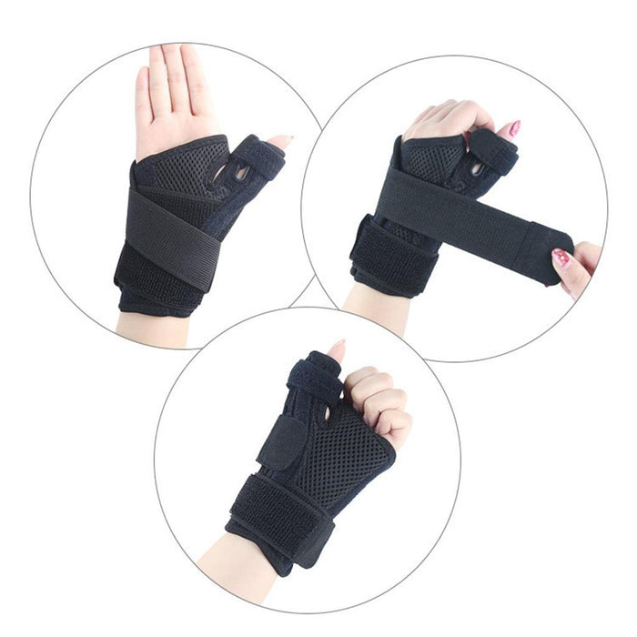 Crofta Wrist Brace Thumb Support Splint Stabilizer for Tendonitis Sprain Fracture