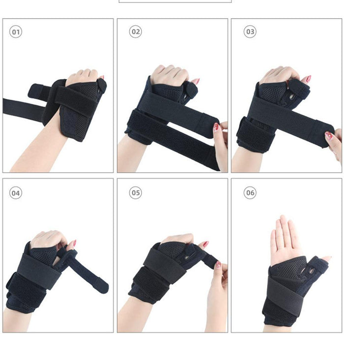 Crofta Wrist Brace Thumb Support Splint Stabilizer for Tendonitis Sprain Fracture