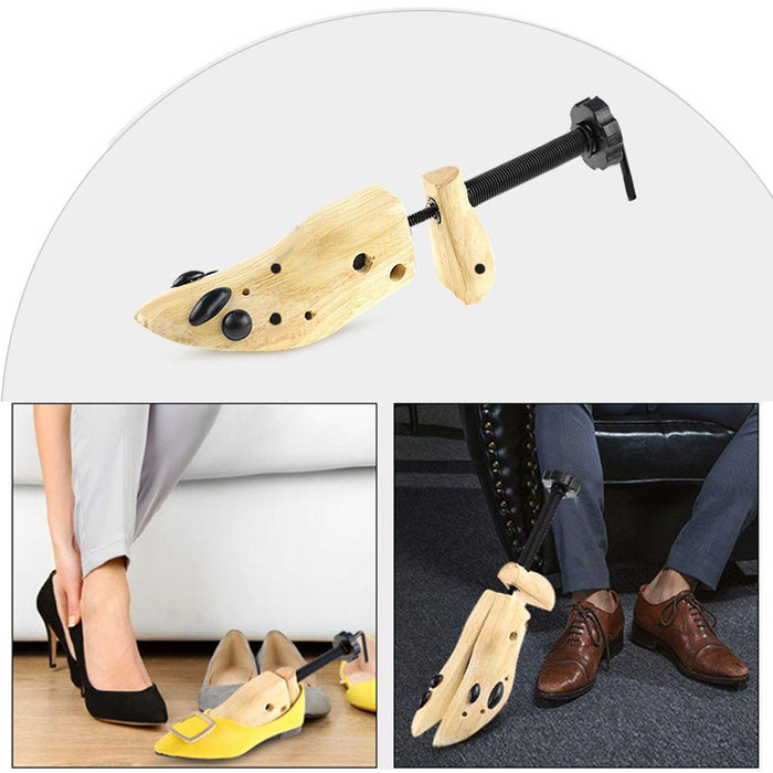 Crofta Wood Shoe Stretcher Adjustable Heavy Duty for Boots Flats Women 36x7.8x8cm