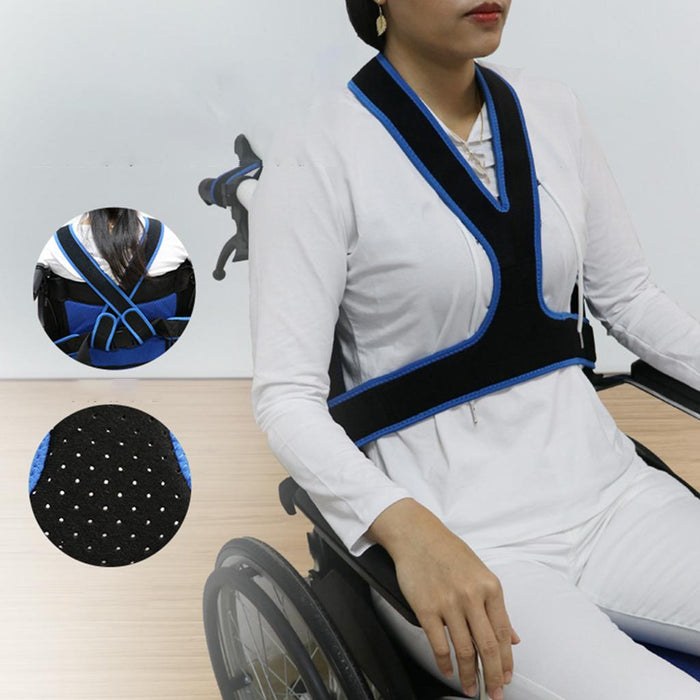 Wheelchair Seat Belt Breathable Anti-Slip Wheelchair Strap for Elderly Cares