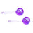 2 Pieces Facial Cooling Ice Globes Ball for Face Neck Care Dark Purple