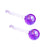 2 Pieces Facial Cooling Ice Globes Ball for Face Neck Care Dark Purple