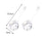 2 Pieces Facial Cooling Ice Globes Ball for Face Neck Care Clear White