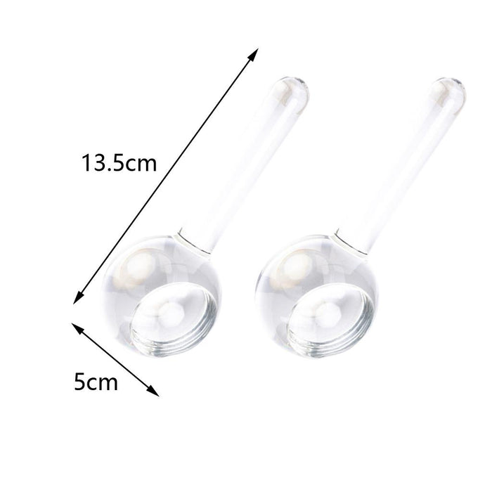 2 Pieces Facial Cooling Ice Globes Ball for Face Neck Care Clear White