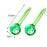 2 Pieces Facial Cooling Ice Globes Ball for Face Neck Care Clear Green