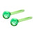 2 Pieces Facial Cooling Ice Globes Ball for Face Neck Care Clear Green