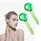 2 Pieces Facial Cooling Ice Globes Ball for Face Neck Care Clear Green