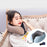 Travel Neck Pillow Memory Foam Prevent Heads from Falling Forward light blue