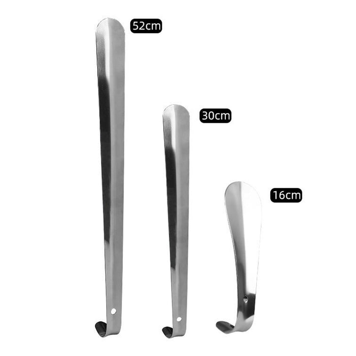 Stainless Steel Shoe Horn Long Handle Durable for The Aged Disabled 16cm