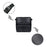 Wheelchair Side Bag Adjustable Straps For Cup Pill Box Keys Black