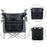 Wheelchair Side Bag Adjustable Straps For Cup Pill Box Keys Black