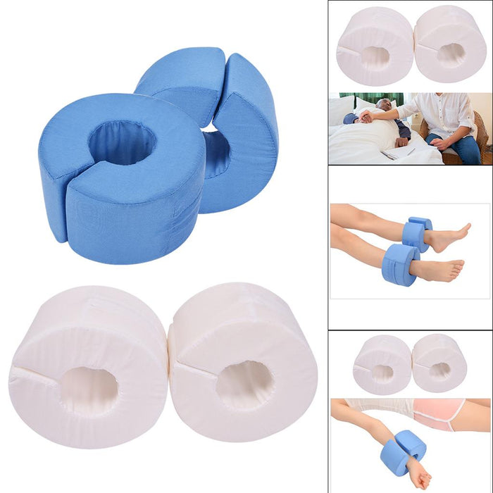 2Pcs Foot Elevation Pillows Anti-Bedsores Foam for Ankle Hand Sleeping White