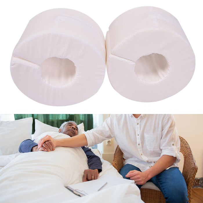 2Pcs Foot Elevation Pillows Anti-Bedsores Foam for Ankle Hand Sleeping White