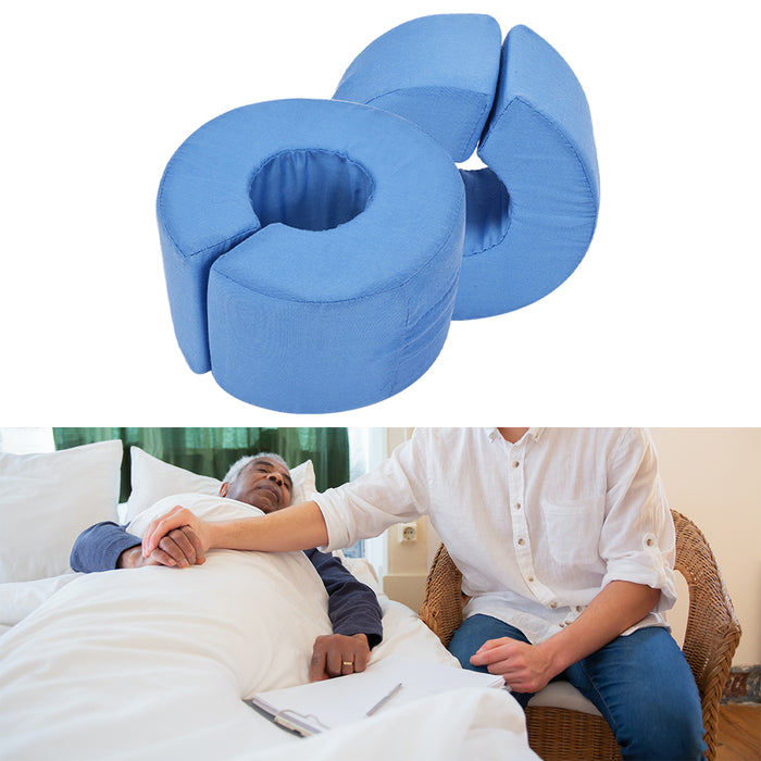 2Pcs Foot Elevation Pillows Anti-Bedsores Foam for Ankle Hand Sleeping Blue