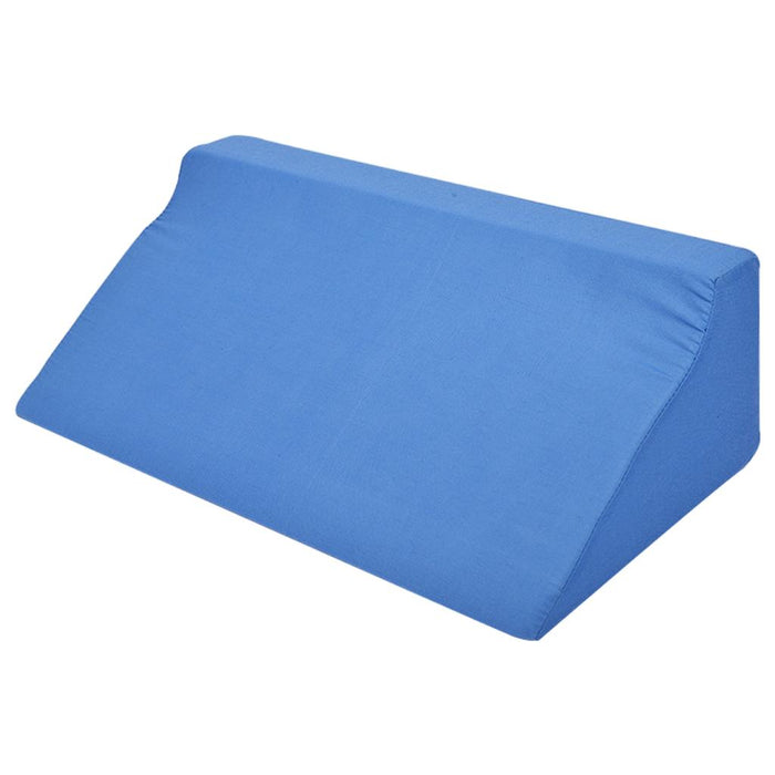 Wedge Pillow Soft with Washable Cover for Sleeping  blue cloth