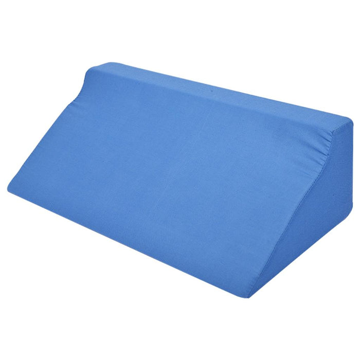 Wedge Pillow Soft with Washable Cover for Sleeping  blue cloth