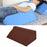 Wedge Pillow Soft with Washable Cover for Sleeping  brown leather