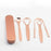 Tongue Coating Scraper Metal for Adults Kid Fresh Breath Tongue Scraper Kit