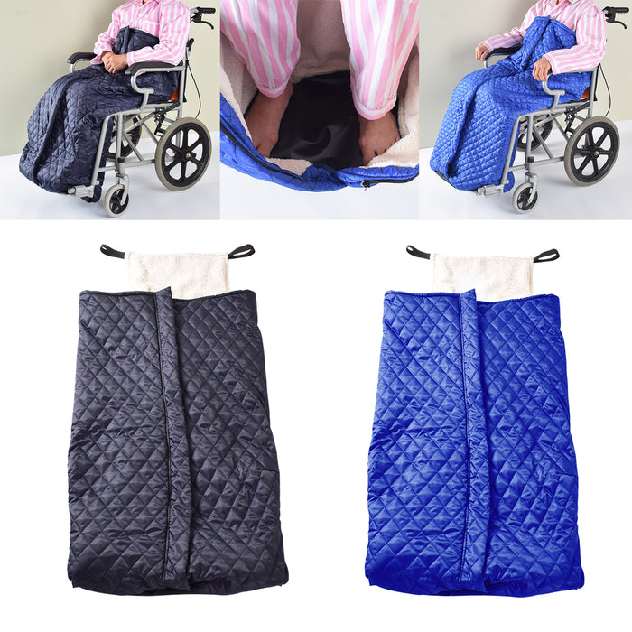 Wheelchair Blanket Warmer Cover Protection Leg Elderly Patients Gift Gray