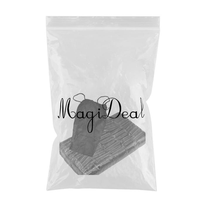 100x Women Disposable Thong Panties Individually Wrapped for SPA Black