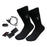 2x Unisex Electric Heated Sock with Battery Box Foot Warmer for Cycling USB cable and remote