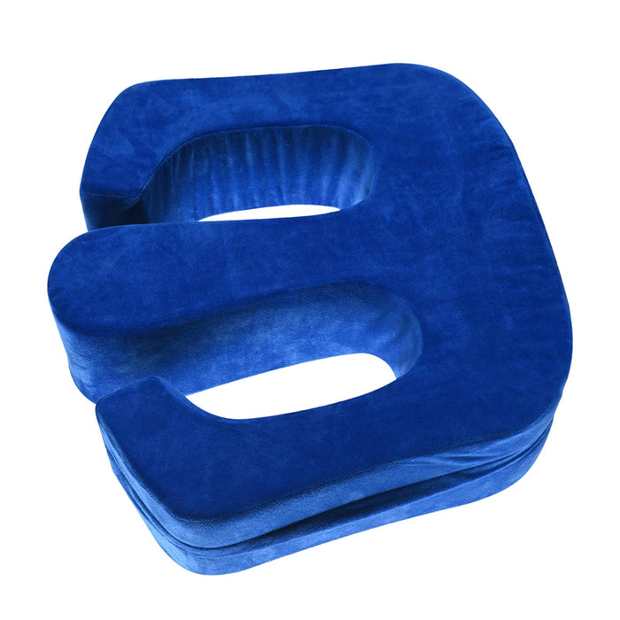 Turning Device Bed Assist U-Shaped Reusable for Housewares blue flannel