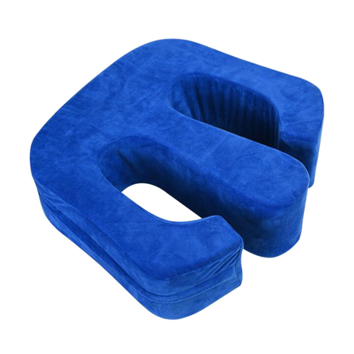 Turning Device Bed Assist U-Shaped Reusable for Housewares blue flannel