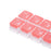 Weekly Pill Organizer Dispenser Gift Pills Vitamin Large Capacity for Elders Pink