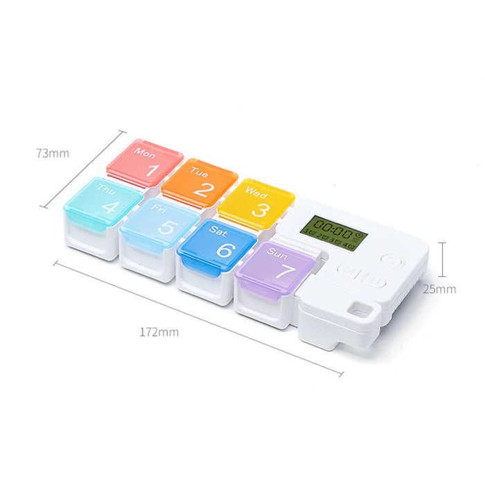 Weekly Pill Organizer Dispenser Gift Pills Vitamin Large Capacity for Elders Colours