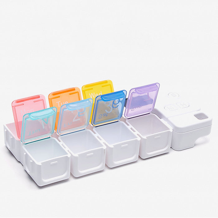 Weekly Pill Organizer Dispenser Gift Pills Vitamin Large Capacity for Elders Colours