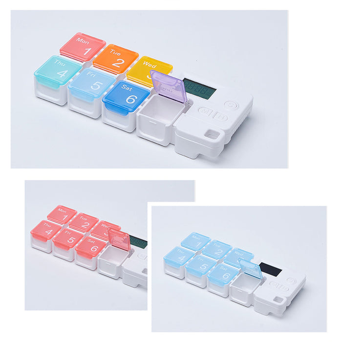 Weekly Pill Organizer Dispenser Gift Pills Vitamin Large Capacity for Elders Colours