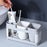 Toothbrush Holder Accessories 5 Multi-Functional Slots for Countertop Family